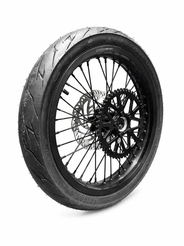 E-Ride Pro Supermoto kit roues noires avant+arrière