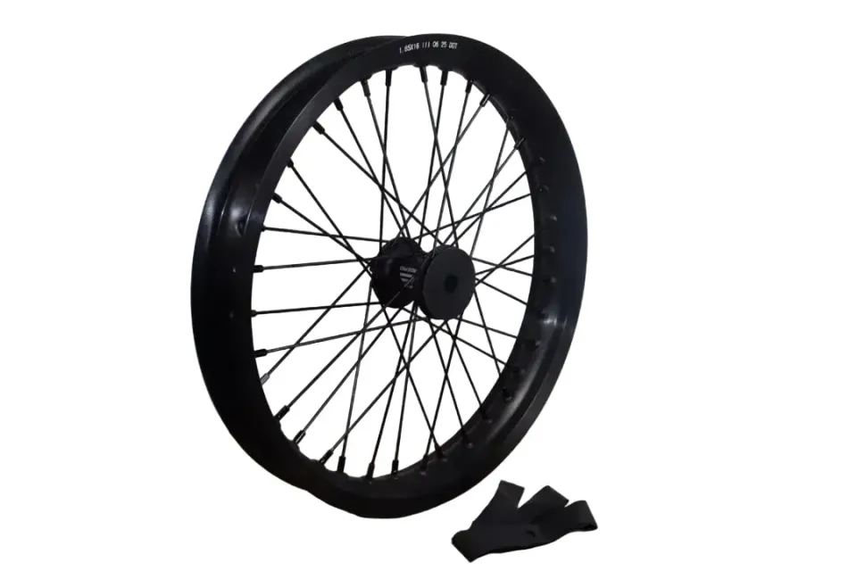 E-Ride Pro S moyeu avant complet 1.85-16 rayons noirs