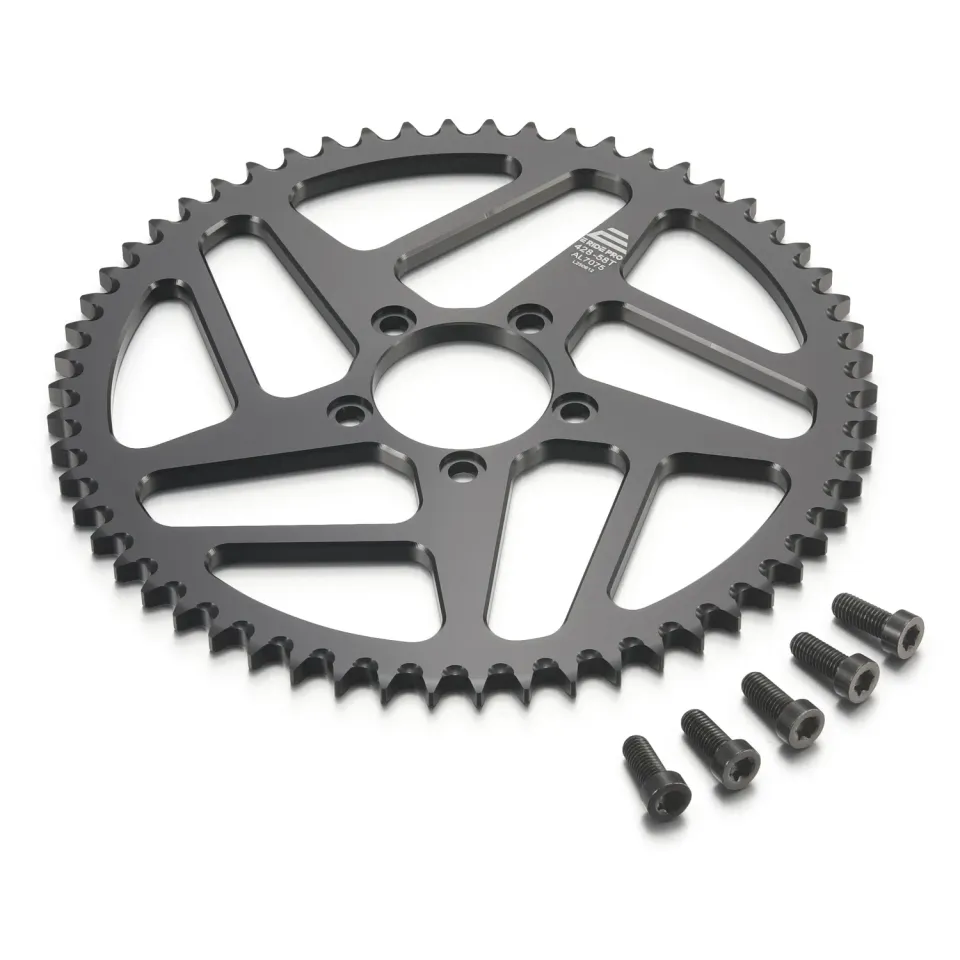 E-Ride Pro SHE7053 couronne alu 58T 428 SR + vis